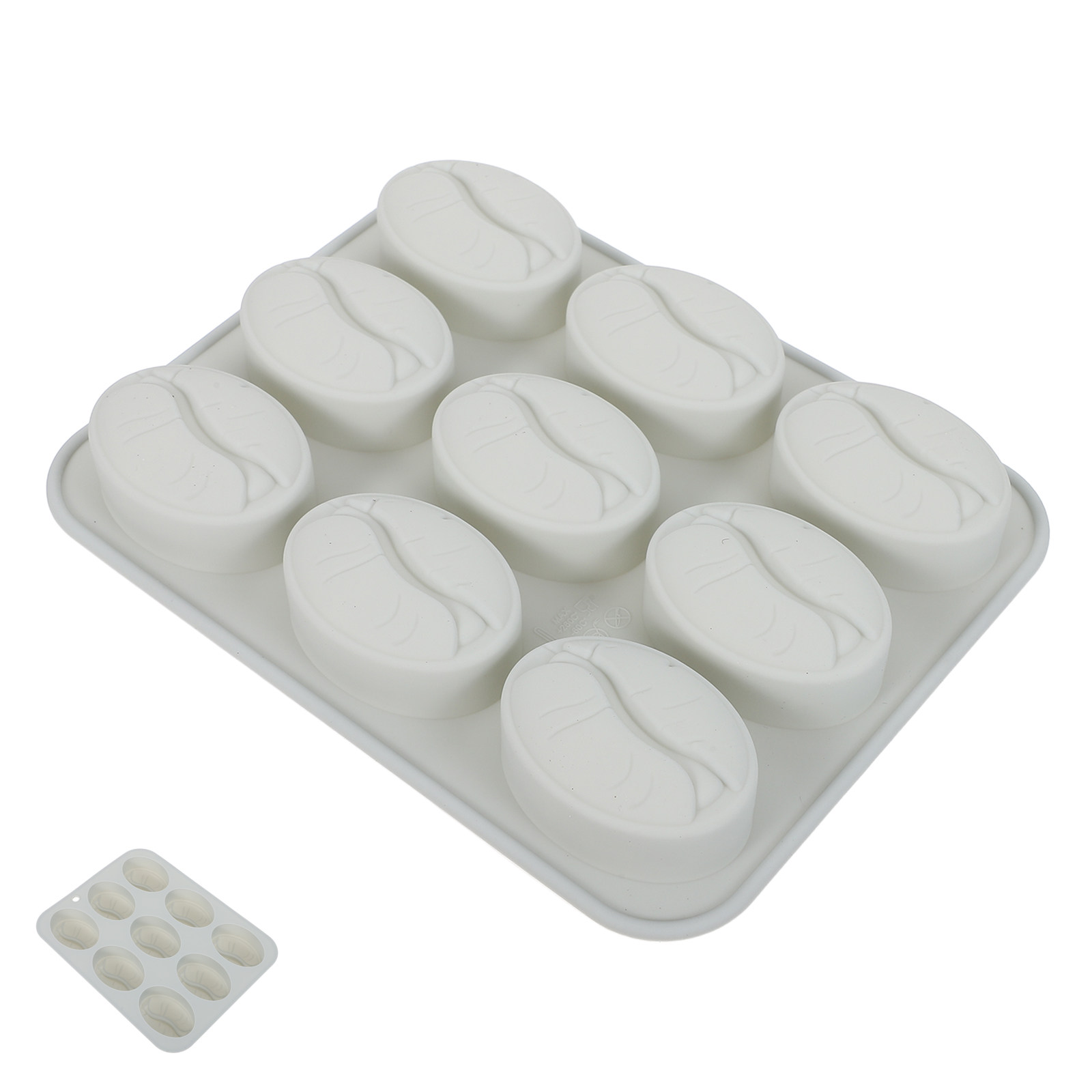 Silicone Mold Tray - Coffee Bean Shaped Silicone Mold 9