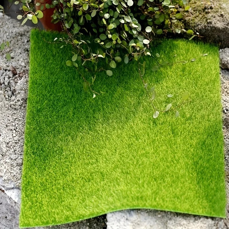 Terrarium Moss Art - 30x30cm Artificial Grassland Simulated Lawn False