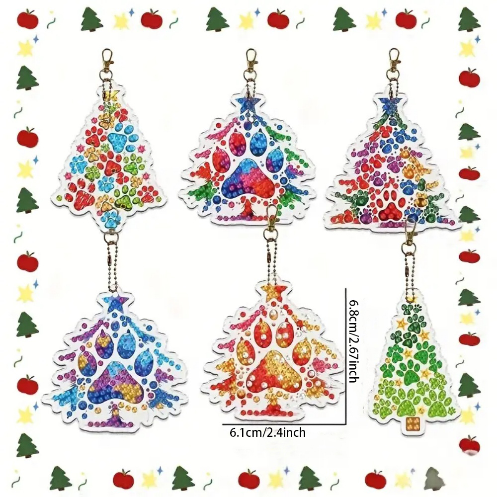 6pcs/Set DIY Christmas Tree Pa - Resin Craft For Beginners ulasan dan harga