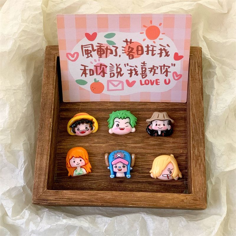 One Piece cartoon cute 3D stic - Resin Craft Ideas ulasan dan harga