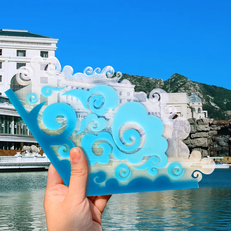 DIY Chinese Folding Fan Silico - Resin Ocean Wave Mold ulasan dan harga