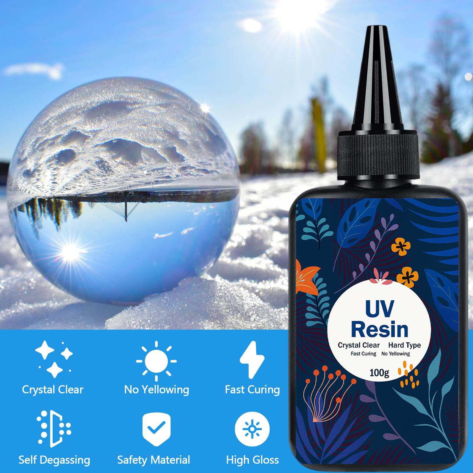 UV Resin Transparent Cured Epo - Epoxy Uv Resin Kit ulasan dan harga