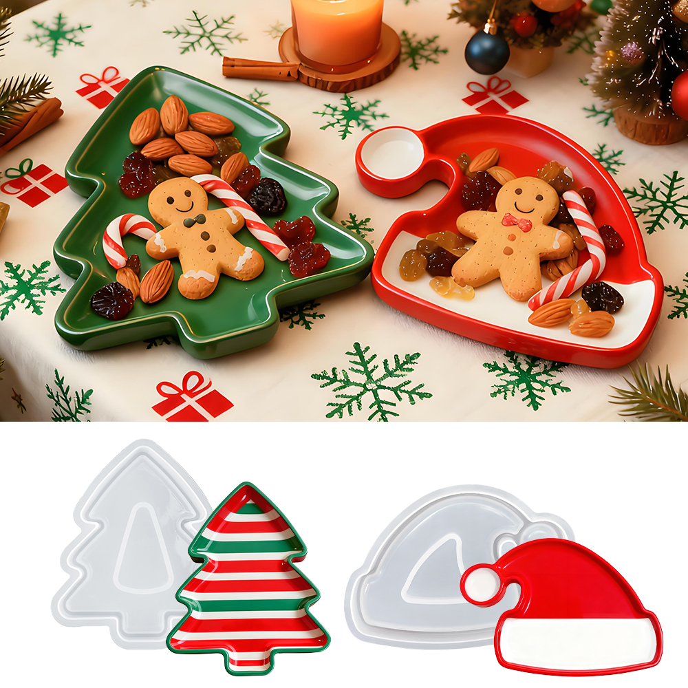 S0246 Christmas Tree Santa Hat - Silicone Mold Tray ulasan dan harga