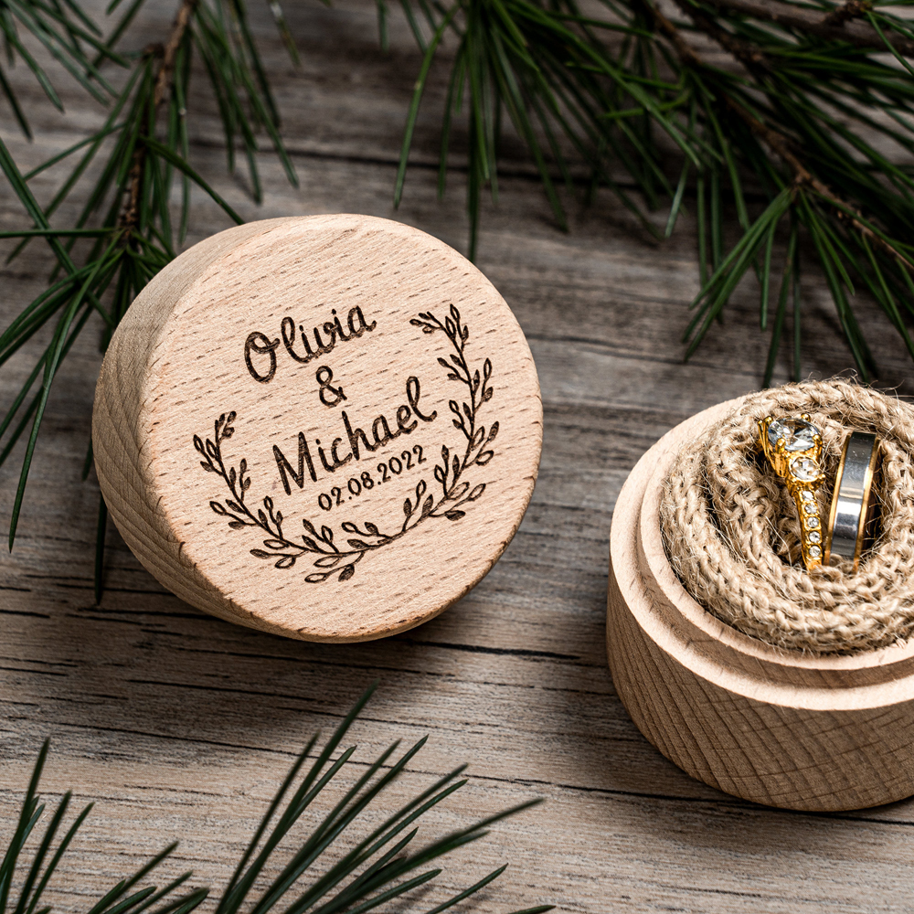 Free Personalized Wedding Ring - Wood Ring Blank ulasan dan harga