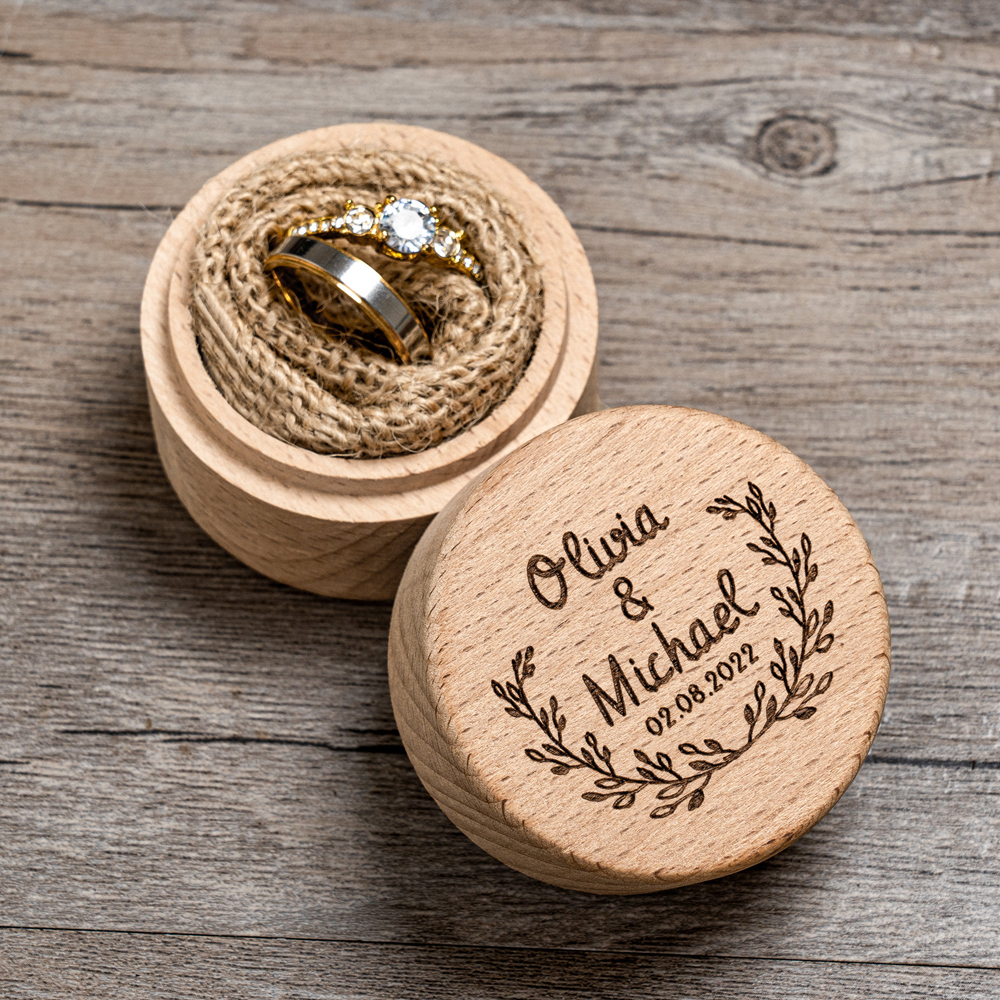 Free Personalized Wedding Ring - Wood Ring Blank ulasan dan harga