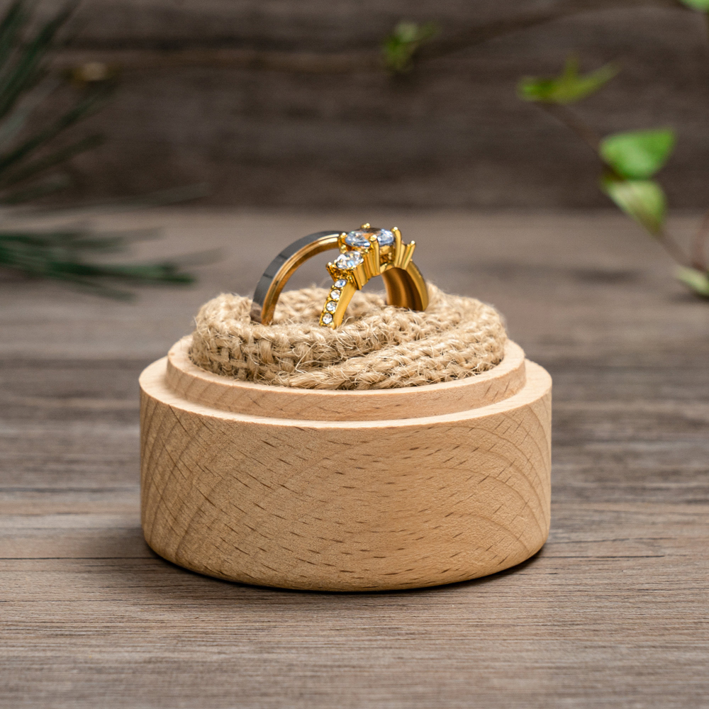 Free Personalized Wedding Ring - Wood Ring Blank ulasan dan harga