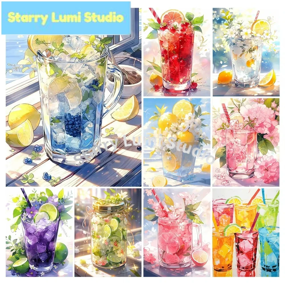 Fruit Cup 5D DIY Diamond Paint - Resin Craft Kit ulasan dan harga