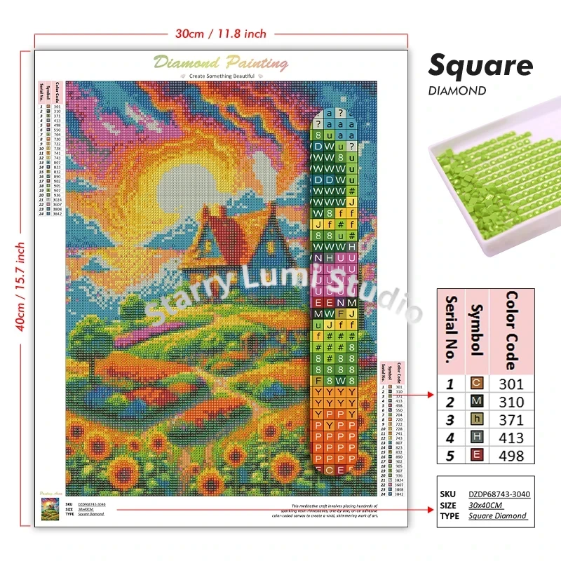 Fruit Cup 5D DIY Diamond Paint - Resin Craft Kit ulasan dan harga
