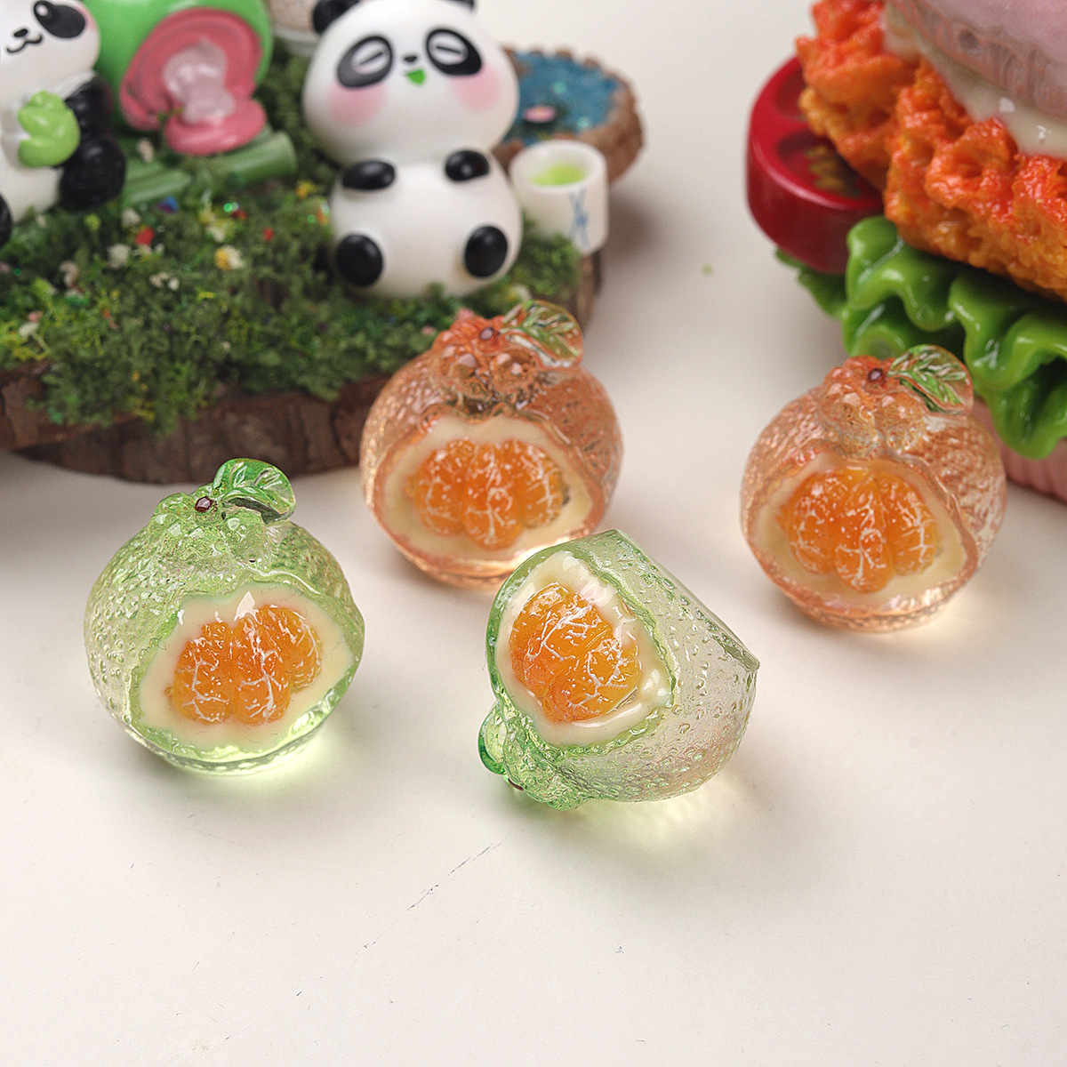 10pcs Cartoon 3D Resin Simulat - Flower Preservation Resin ulasan dan harga