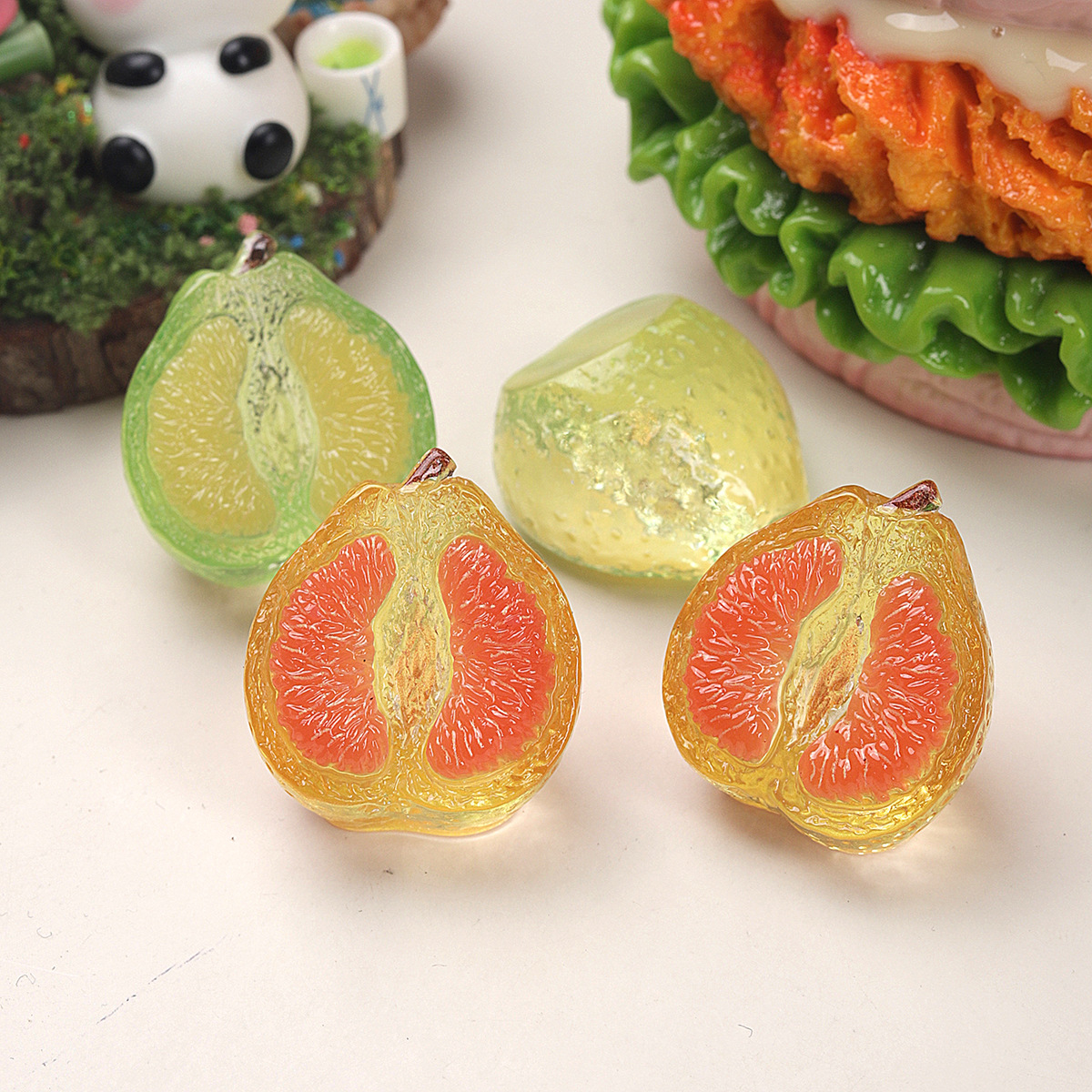 10pcs Cartoon 3D Resin Simulat - Flower Preservation Resin ulasan dan harga