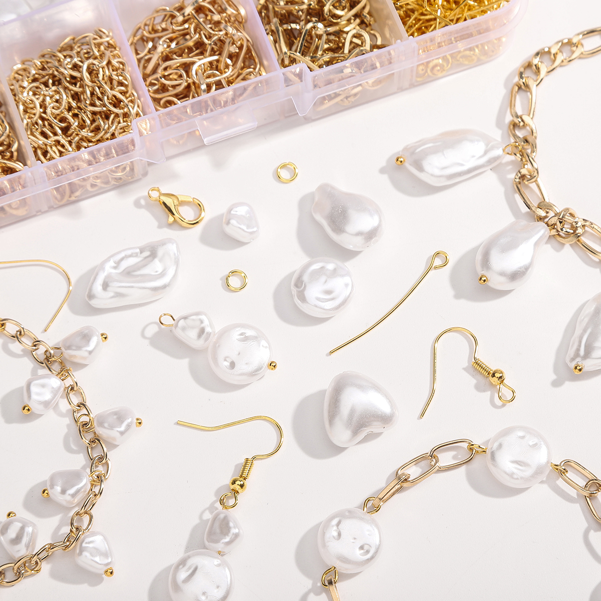 179/366pcs 1Box ABS Irregular  - Resin Jewelry Kit ulasan dan harga