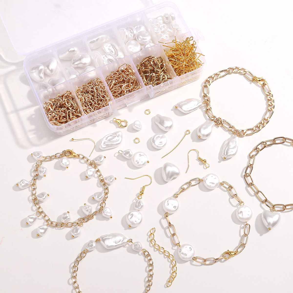 179/366pcs 1Box ABS Irregular  - Resin Jewelry Kit ulasan dan harga