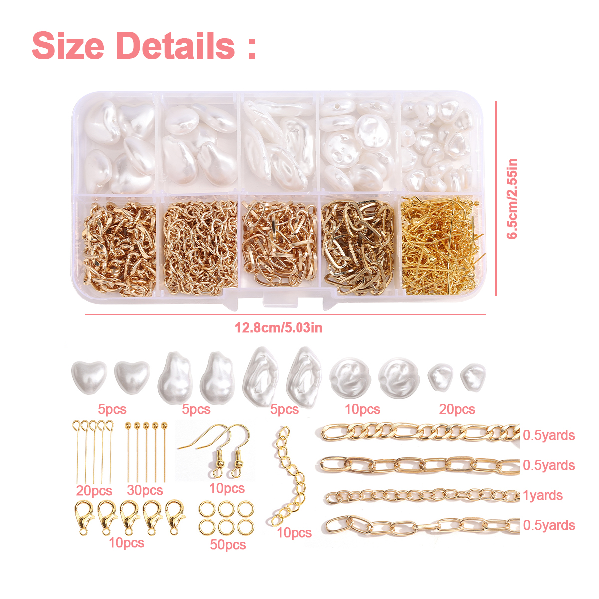 179/366pcs 1Box ABS Irregular  - Resin Jewelry Kit ulasan dan harga