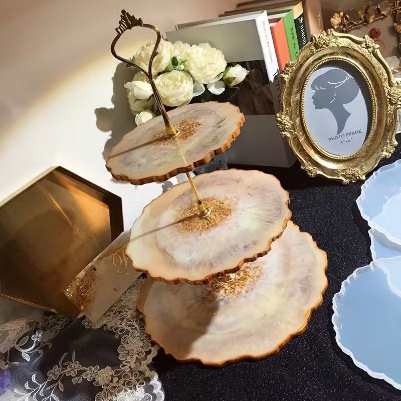 3 Tier Resin Mold, Thick Cake  - Geode Mold Silicone ulasan dan harga
