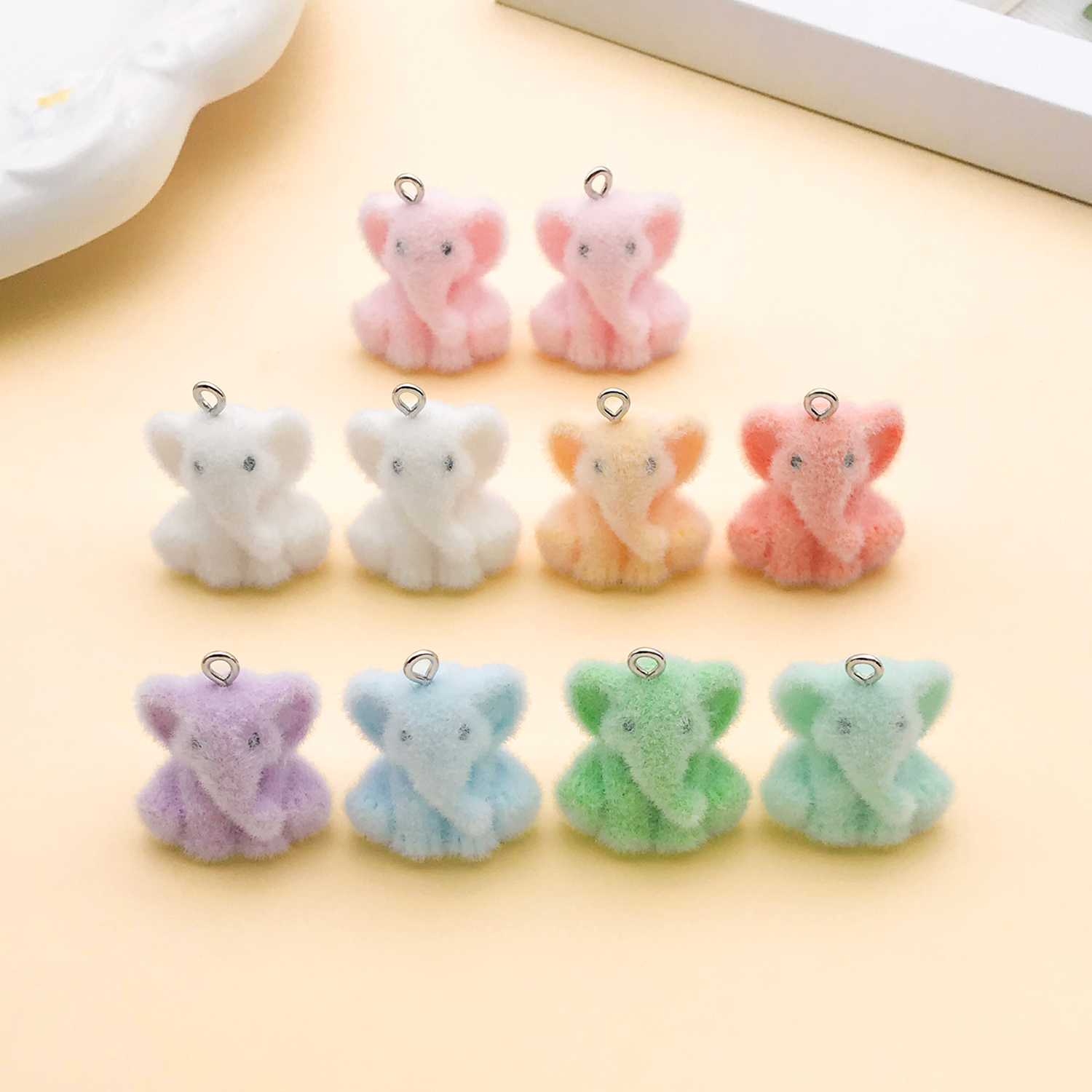 2/10pcs Resin Flocking Cute Li - Resin Craft Projects ulasan dan harga