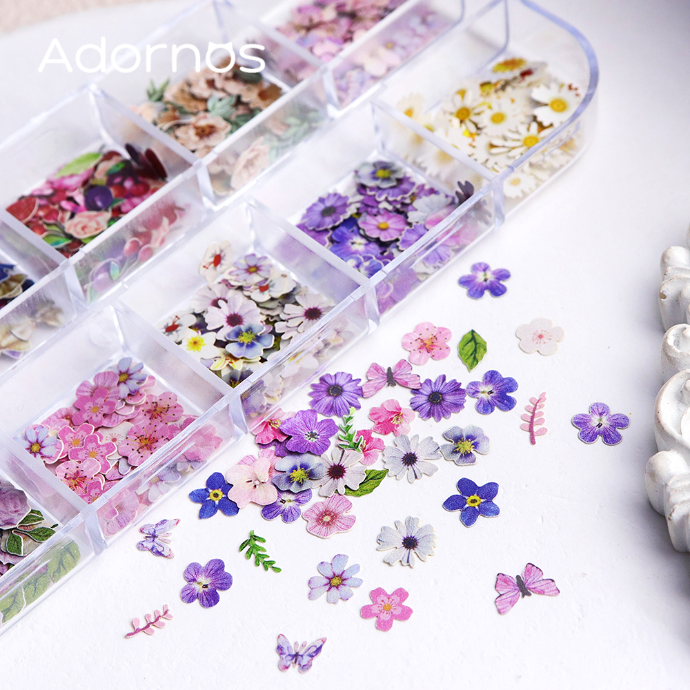 12 Grids Flower Wood Pulp Chip - Resin Ocean Wave Mold ulasan dan harga