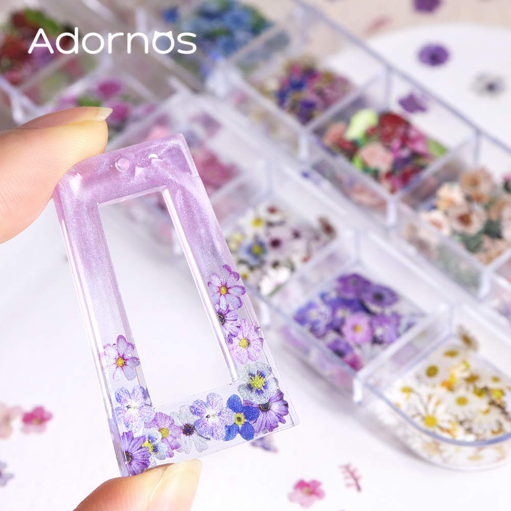 12 Grids Flower Wood Pulp Chip - Resin Ocean Wave Mold ulasan dan harga