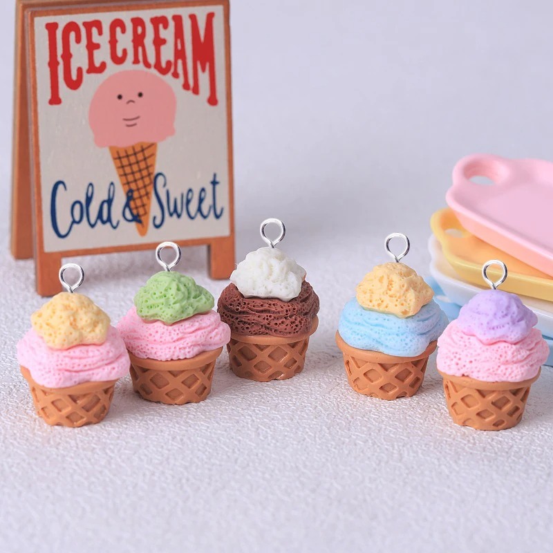 10Pcs Adorable 3D Simulated Ic - Resin Crafts Diy ulasan dan harga