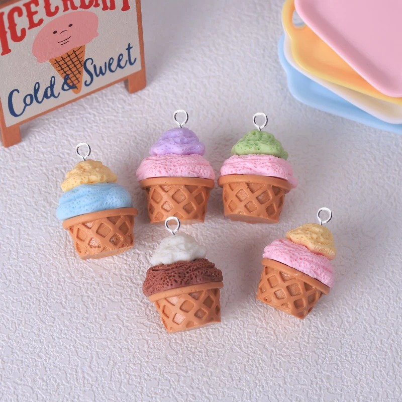 10Pcs Adorable 3D Simulated Ic - Resin Crafts Diy ulasan dan harga