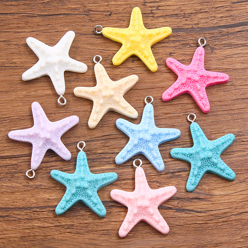 10Pcs Dopamine Color Starfish  - Resin Crafts Diy ulasan dan harga