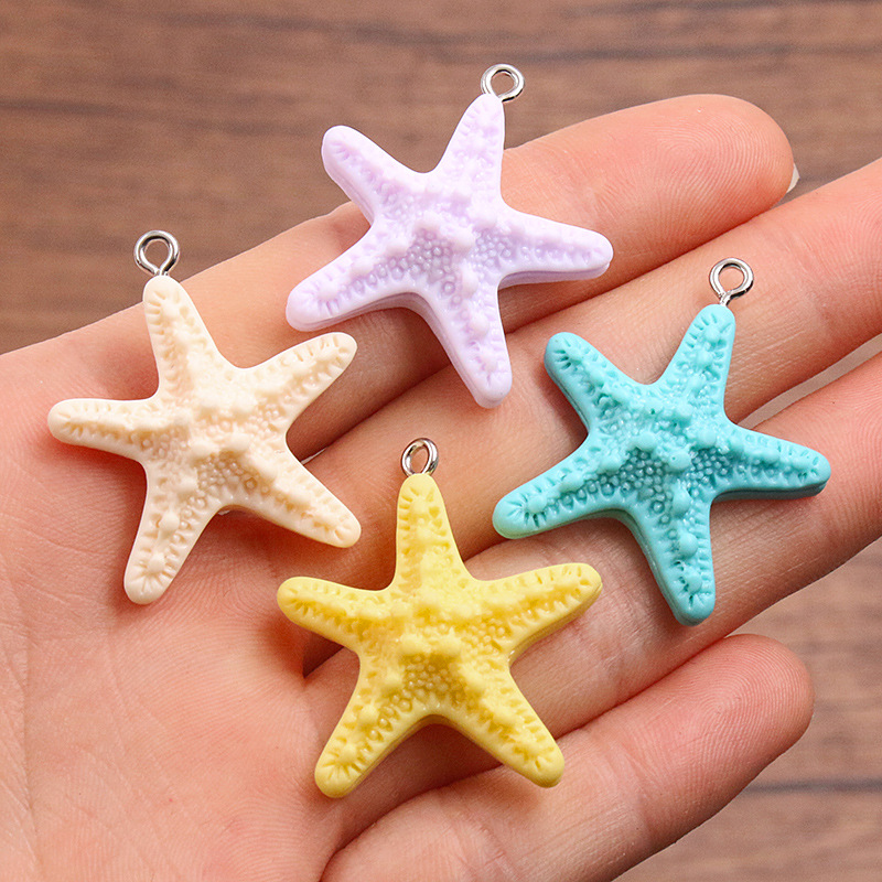 10Pcs Dopamine Color Starfish  - Resin Crafts Diy ulasan dan harga