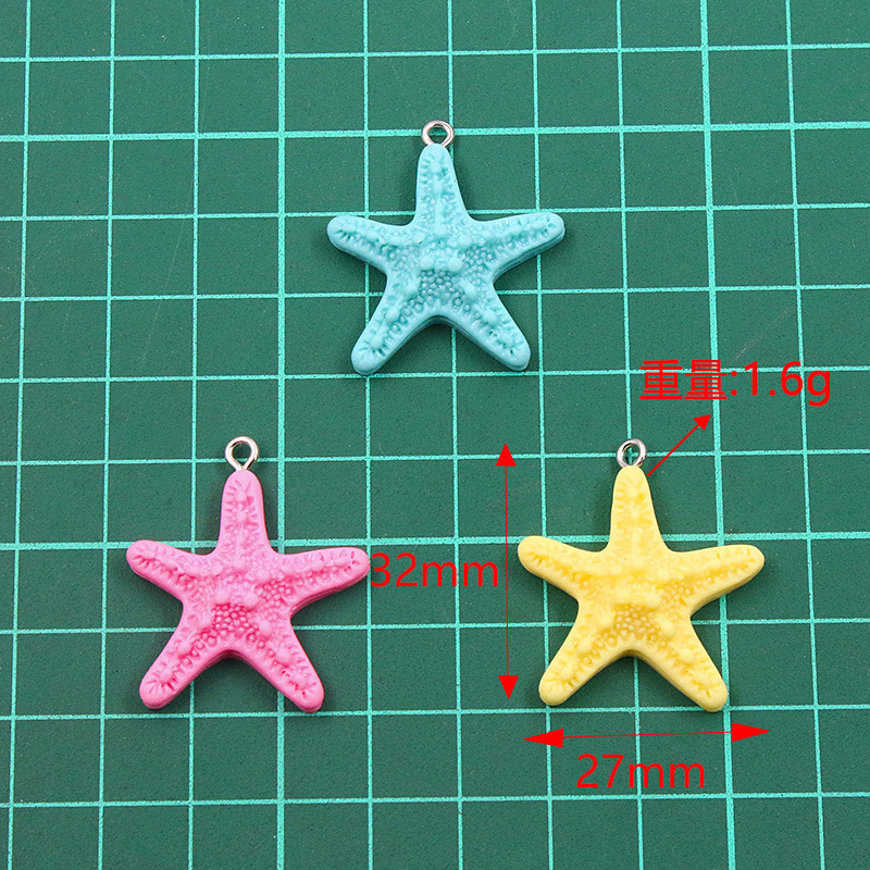 10Pcs Dopamine Color Starfish  - Resin Crafts Diy ulasan dan harga