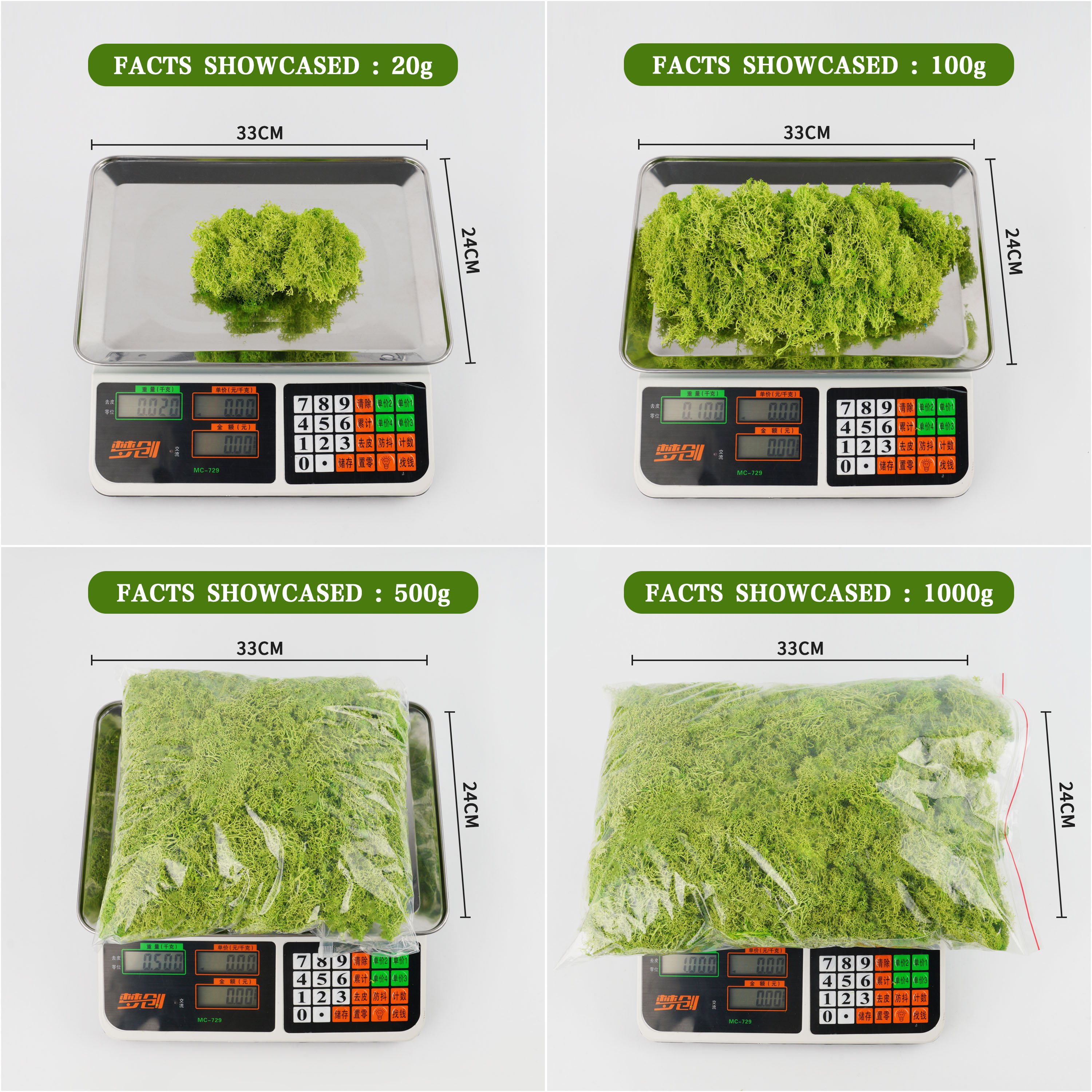 20g Artificial Green Plants Et - Terrarium Moss Art ulasan dan harga