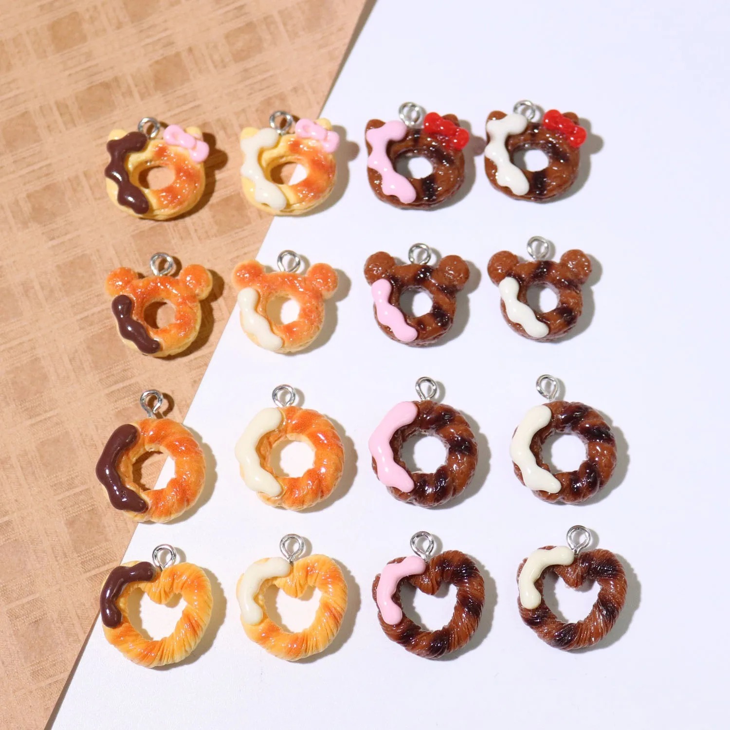 10Pcs Lovely Heart Food Toy Re - Resin Crafts Diy ulasan dan harga