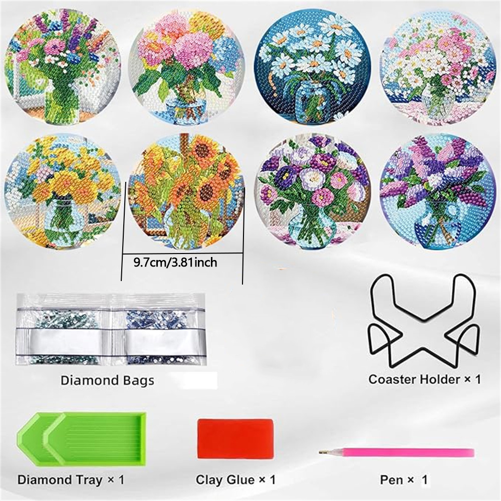 8-Piece Set of Diamond Paintin - Resin Craft Kit ulasan dan harga