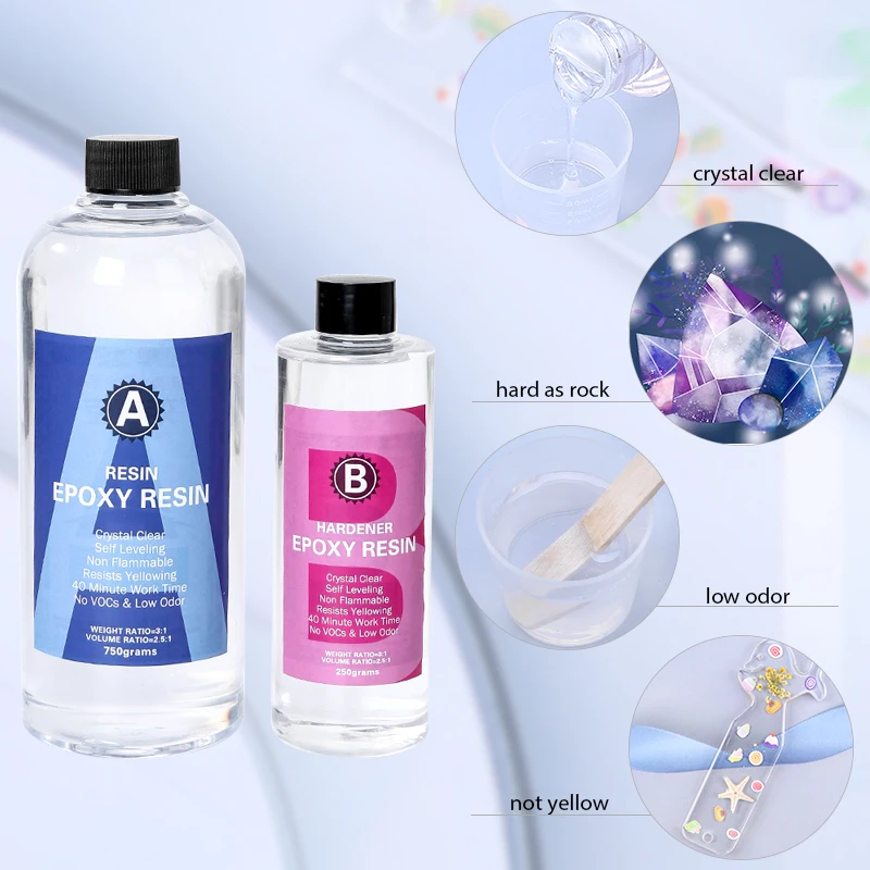 Epoxy Resin Kit Crystal Clear  - Epoxy Uv Resin Kit ulasan dan harga
