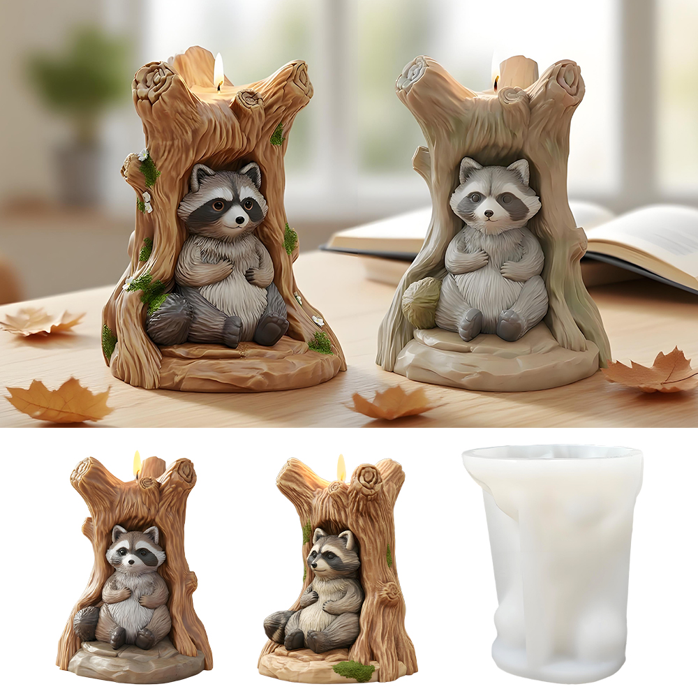 LZ119 New Styles Raccoon Stump - Resin Craft Ideas ulasan dan harga