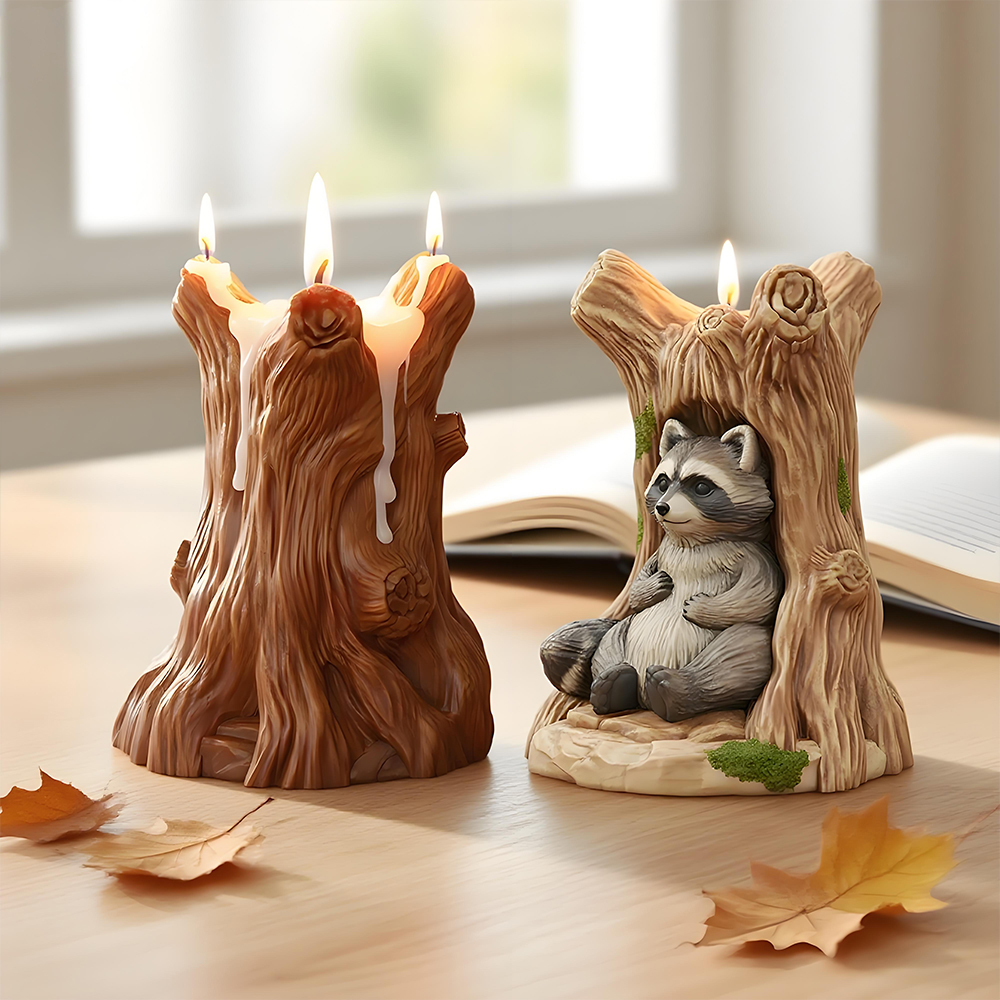 LZ119 New Styles Raccoon Stump - Resin Craft Ideas ulasan dan harga