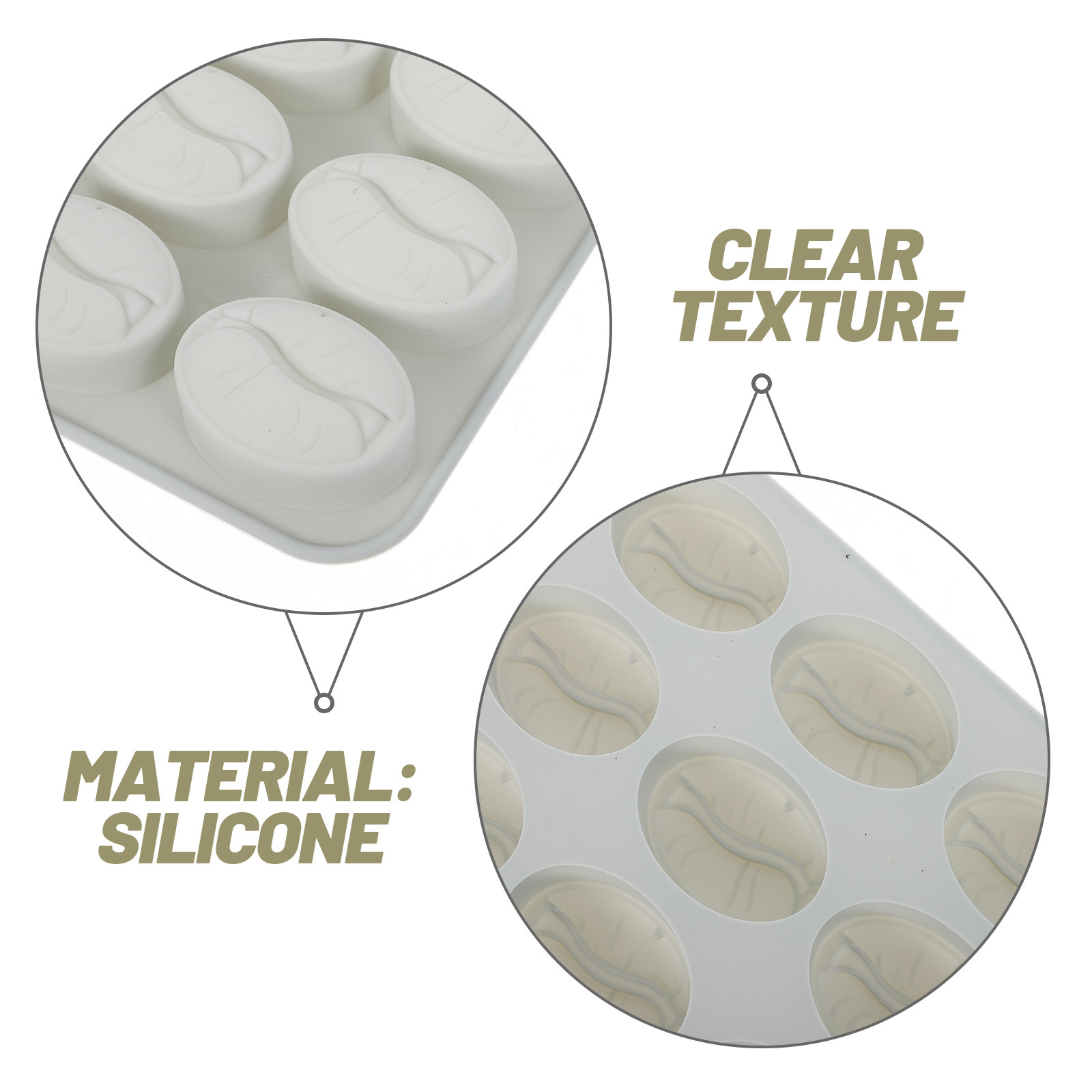 Coffee Bean Shaped Silicone Mo - Silicone Mold Tray ulasan dan harga