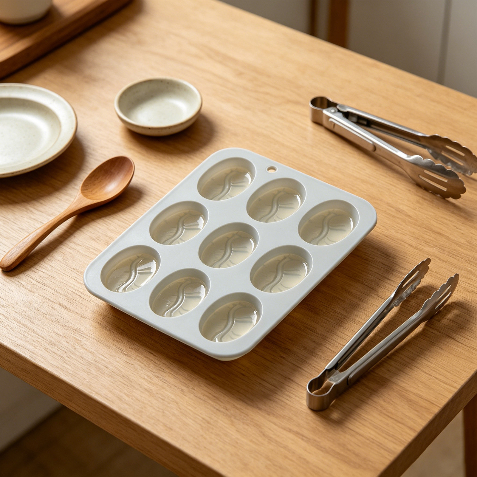 Coffee Bean Shaped Silicone Mo - Silicone Mold Tray ulasan dan harga