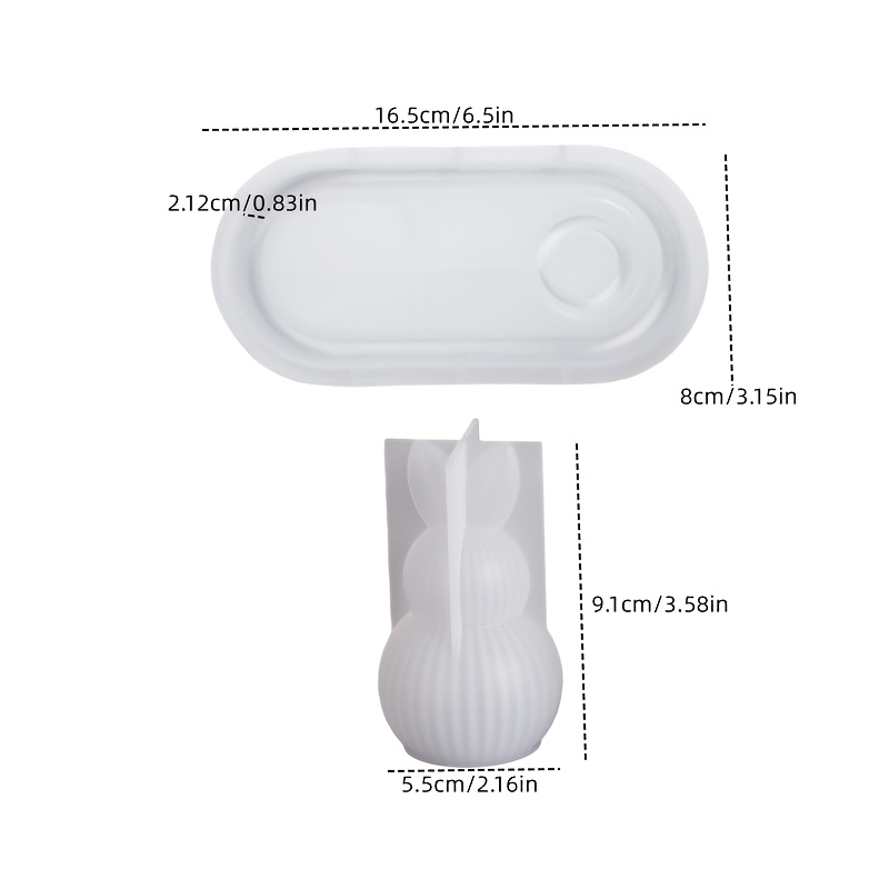 DIY Plaster Silicone Mold 2pcs - Silicone Mold Tray ulasan dan harga
