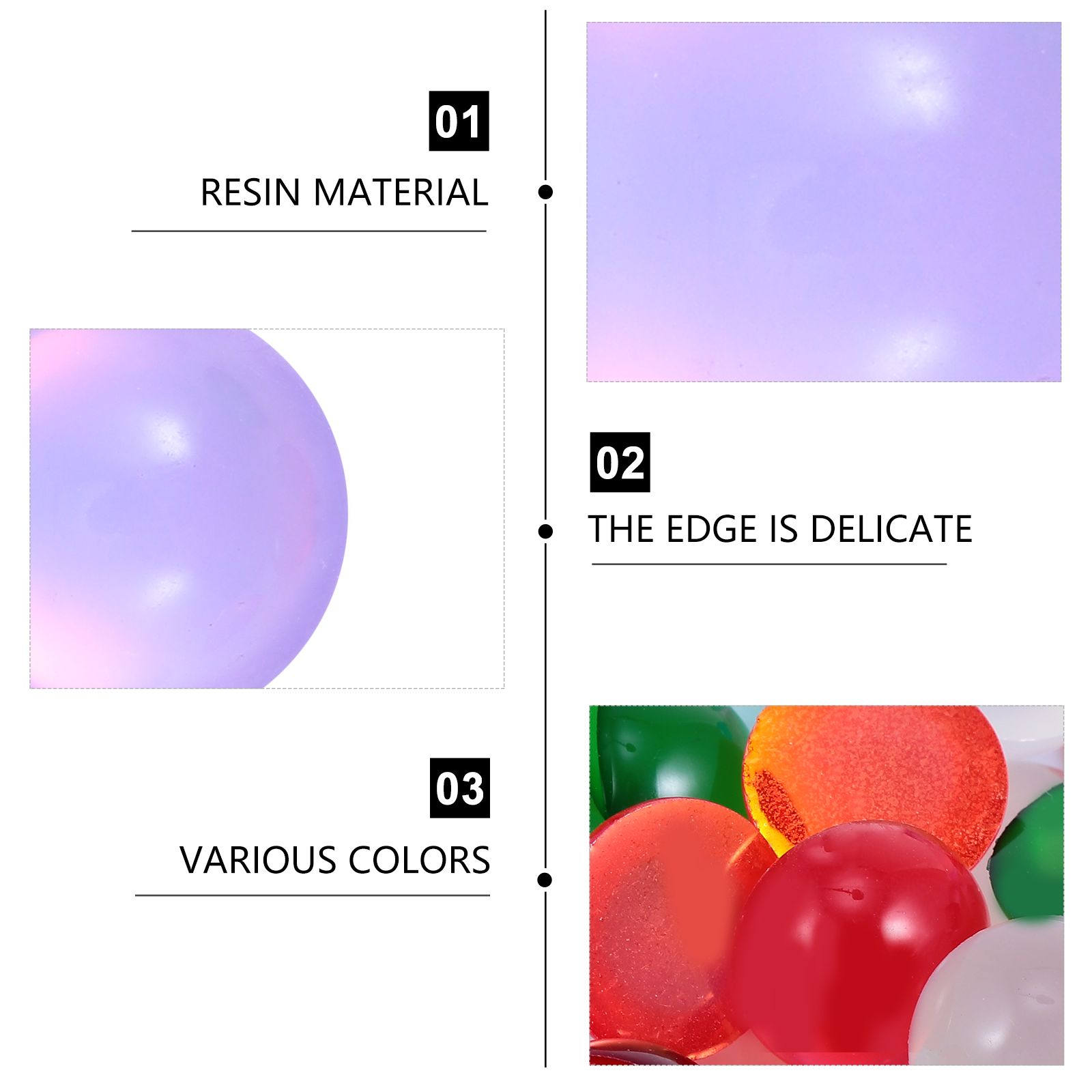 100Pcs Inlay Opal Ring Surface - Crafting Resin ulasan dan harga