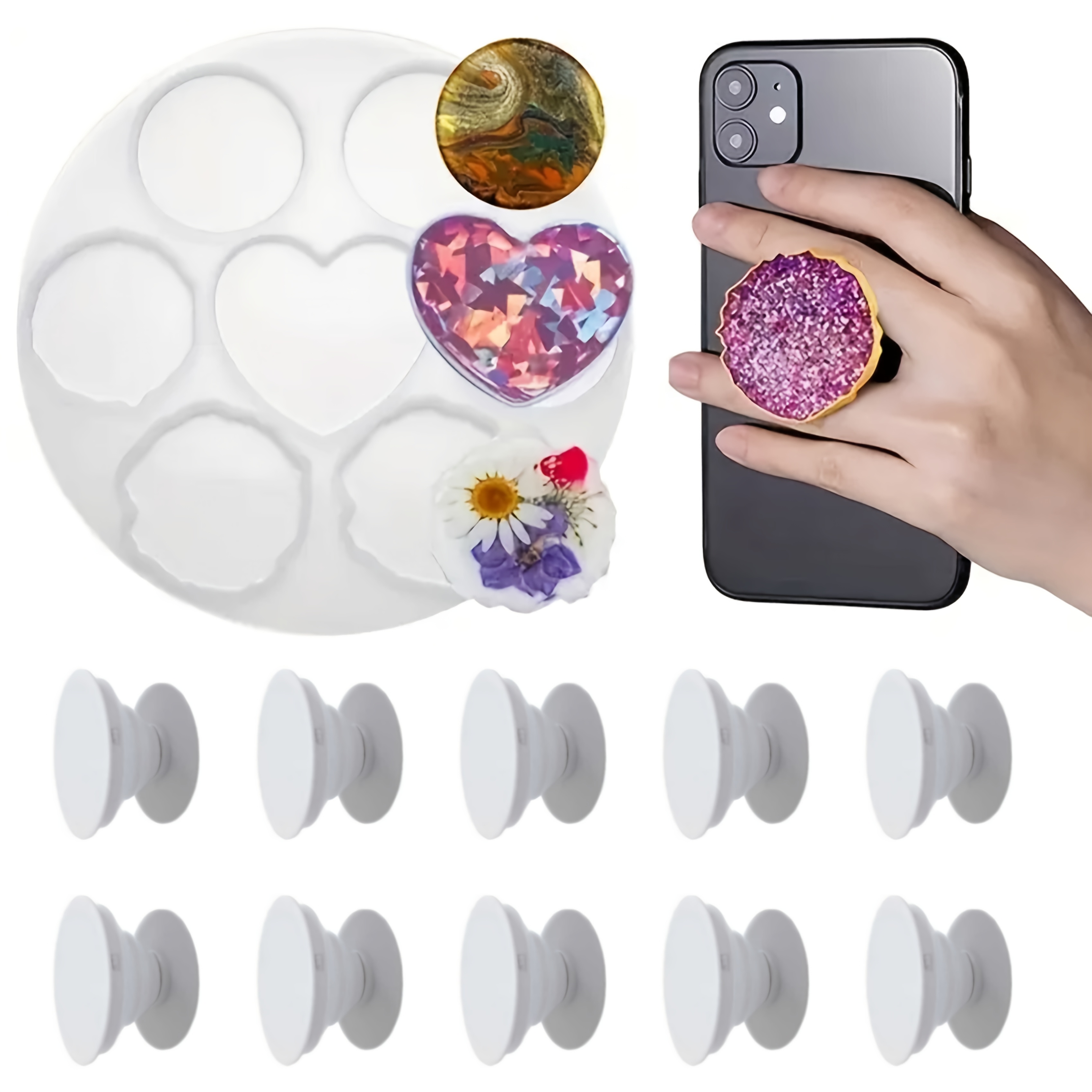 11Pcs, Irregular Phone Holder  - Serving Tray Mold ulasan dan harga