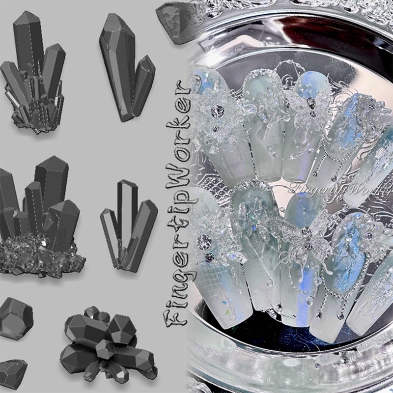 DIY Small Crystal Stone Shaped - Resin Ocean Wave Mold ulasan dan harga