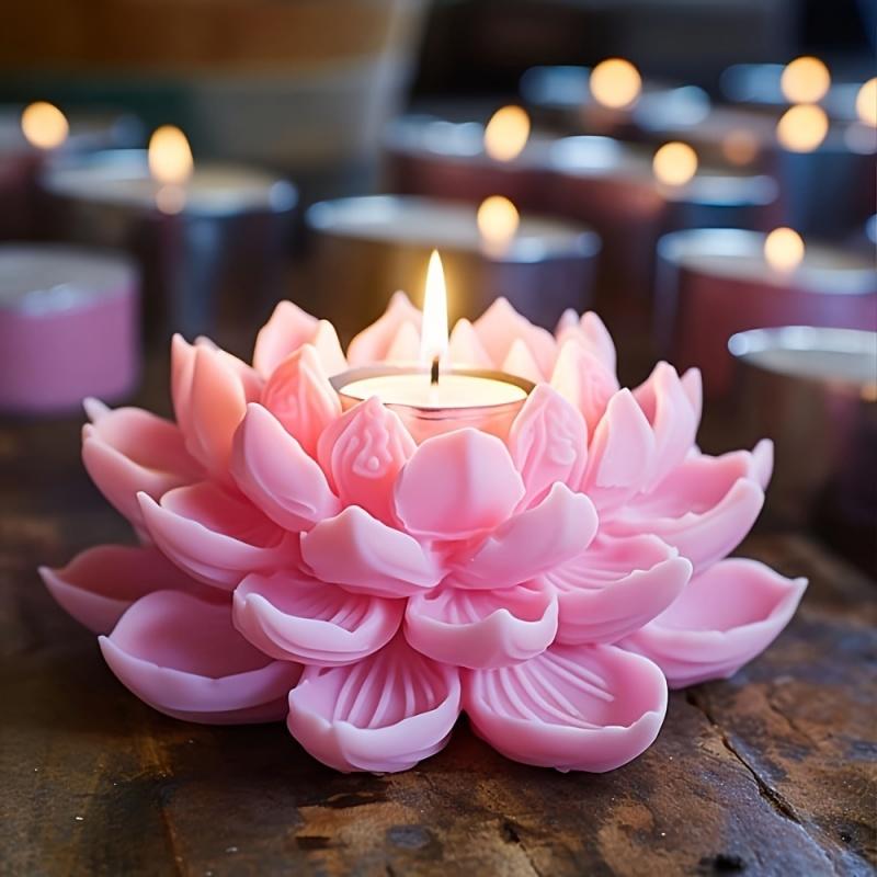 1PC Lotus Flower Candle Mold S - Resin Craft Ideas ulasan dan harga