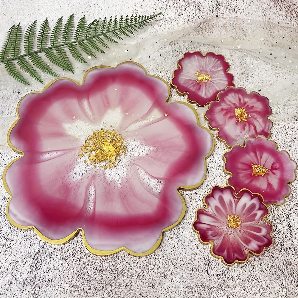 1-piece 13-inch large flower t - Silicone Mold Tray ulasan dan harga
