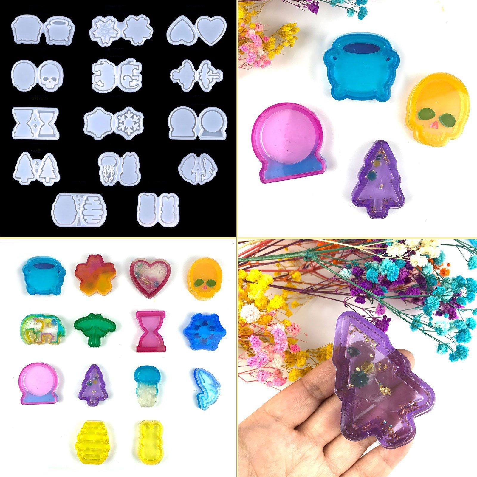 DIY Shaker Mold Silicone Epoxy - Resin Ocean Wave Mold ulasan dan harga