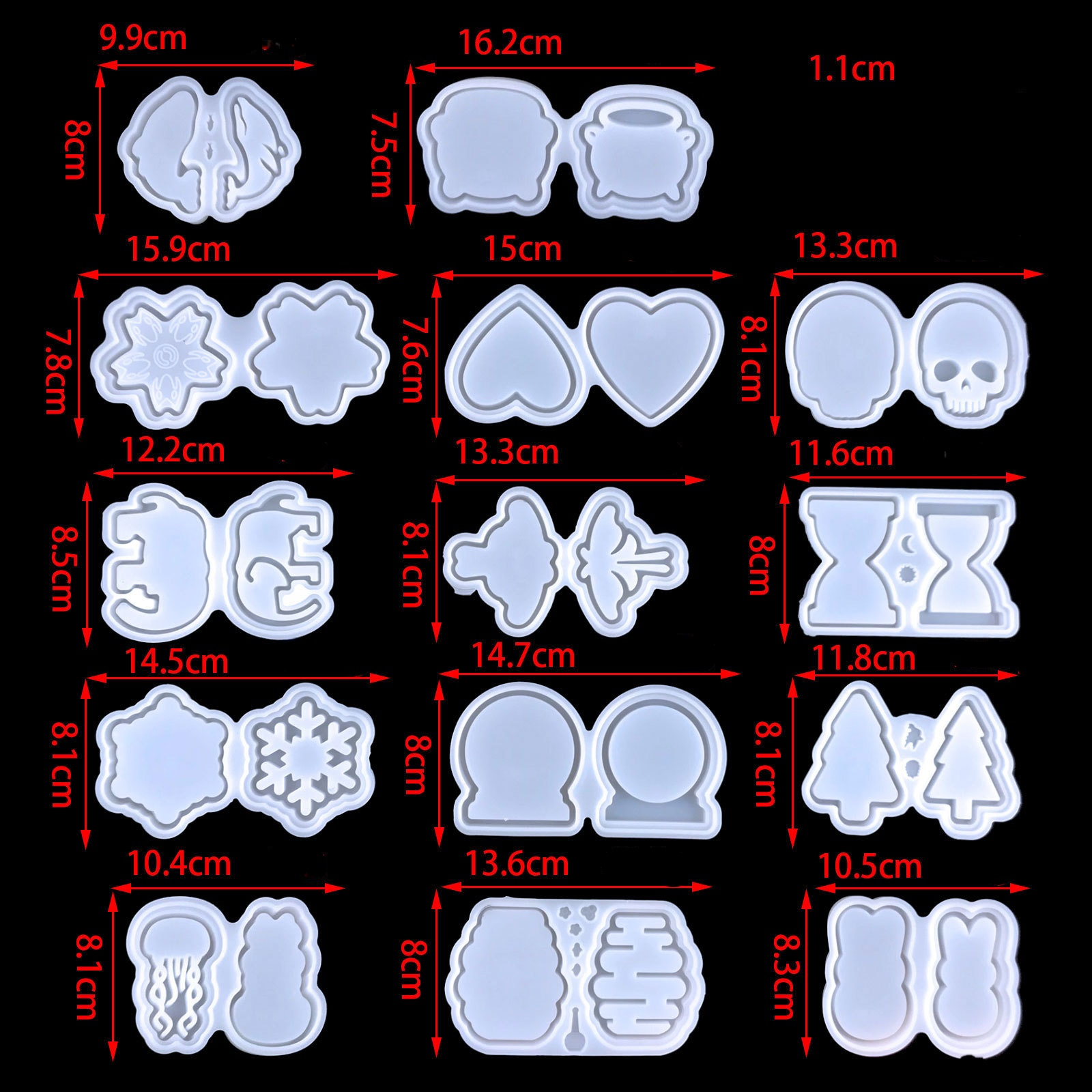 DIY Shaker Mold Silicone Epoxy - Resin Ocean Wave Mold ulasan dan harga