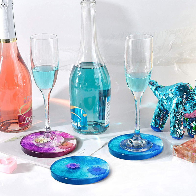 Round Square Coaster Silicone  - Resin Ocean Wave Mold ulasan dan harga