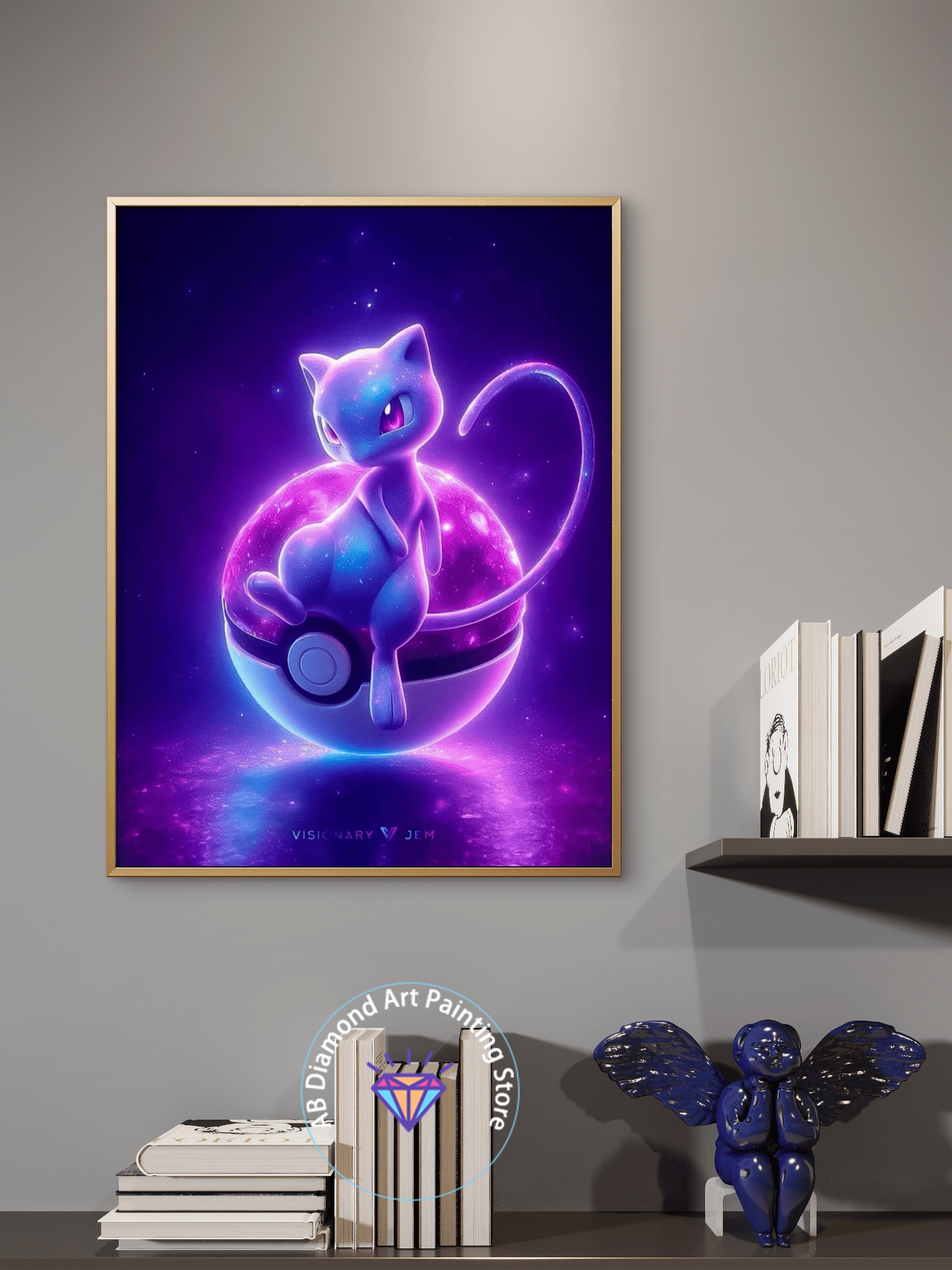 Pokémon Handsome Mewtwo Cartoo - Resin Craft Kit ulasan dan harga