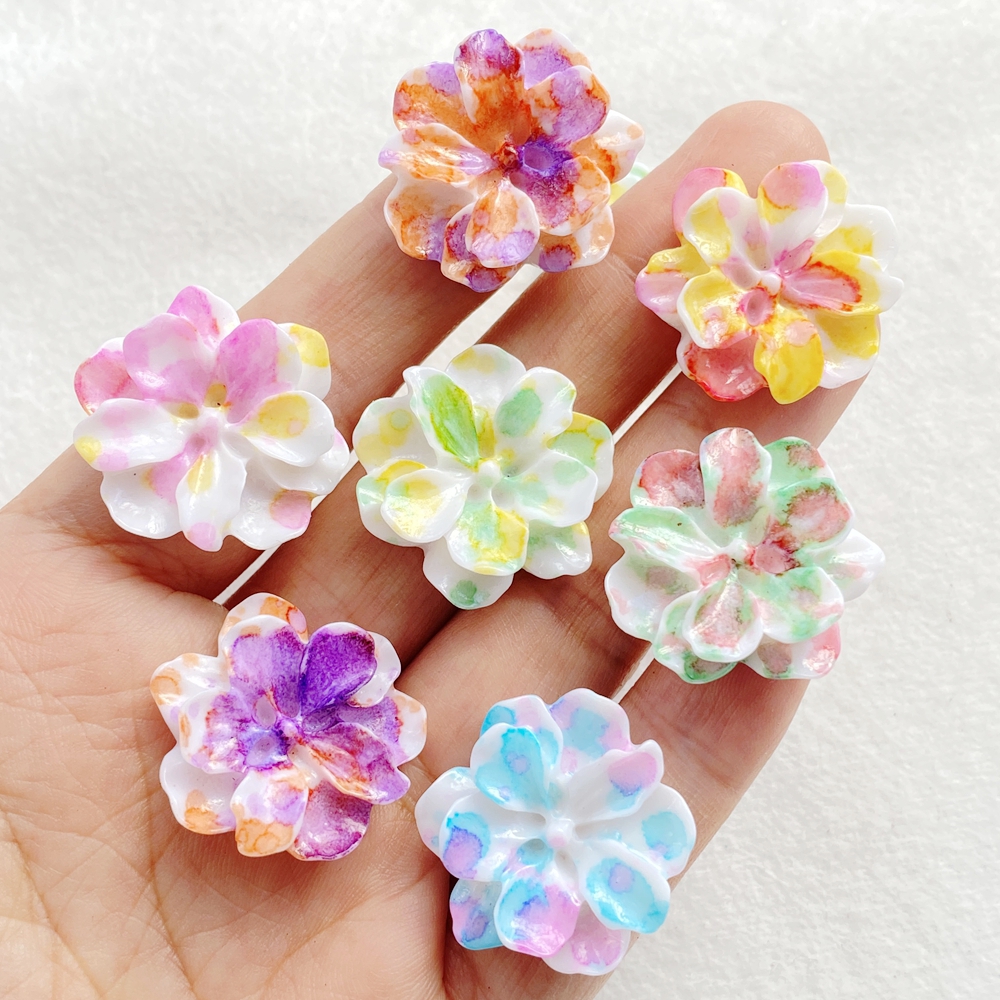 10Pcs Cute Cartoon Flower Seri - Flower Preservation Resin ulasan dan harga