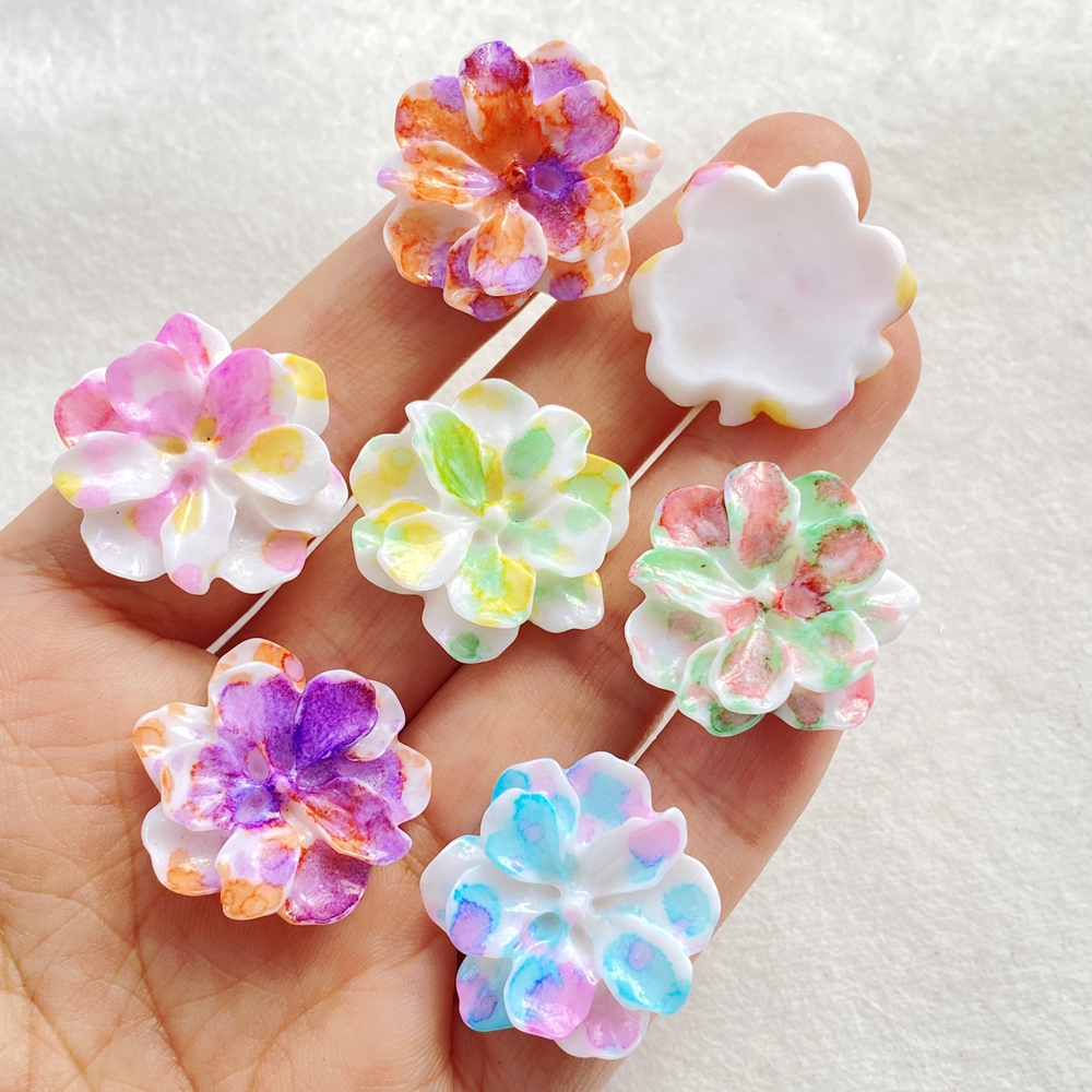 10Pcs Cute Cartoon Flower Seri - Flower Preservation Resin ulasan dan harga