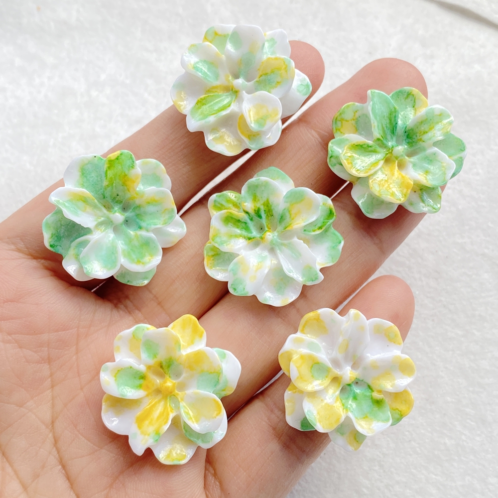 10Pcs Cute Cartoon Flower Seri - Flower Preservation Resin ulasan dan harga